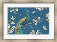 Framed Ornate Peacock III Master