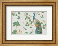 Framed Ornate Peacock IV Master