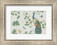 Framed Ornate Peacock IV Master