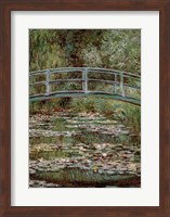 Framed Waterlily Pond, Japanese Bridge