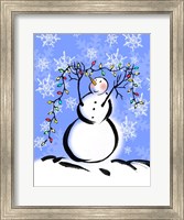 Framed Silly Snowmen I