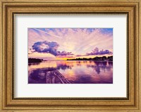 Framed Sunset Dock