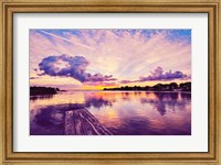 Framed Sunset Dock