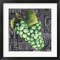 Framed 'Wine Grapes II' border=