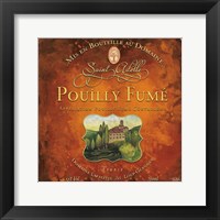 Framed 'Still Life Wine Label Square VI' border=