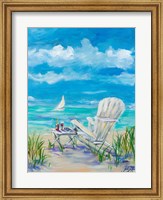 Framed Beach Lounging