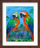Framed Island Birds I