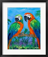 Framed Island Birds I