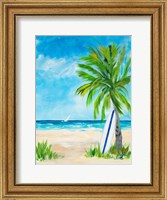 Framed Tropical Surf I