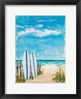 Tropical Surf II Framed Print