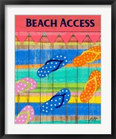 Framed Colorful Beach Access