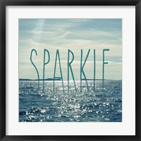 Framed Sparkle In The Ocean