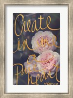 Framed Create In Me A Pure Heart
