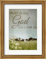 Framed Trust in God