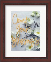 Framed Count Your Blessings