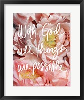 Framed With God all things are possible