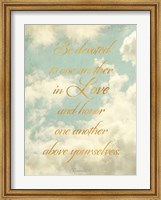 Framed Be Devoted and Love One Another