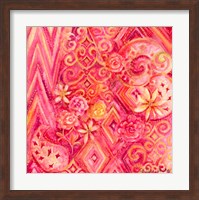 Framed Pink Abstract