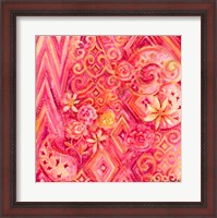 Framed Pink Abstract