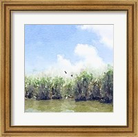 Framed Watercolor Black Hammock Lake