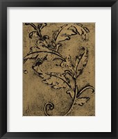 Leaf Scroll I Framed Print