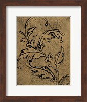 Framed Leaf Scroll II