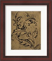 Framed Leaf Scroll II