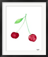 Framed Two Cherries I