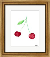 Framed Two Cherries I