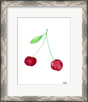 Framed Two Cherries I
