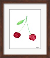 Framed Two Cherries I