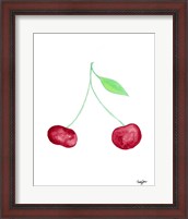 Framed Two Cherries II