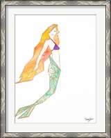 Framed Origami Mermaid