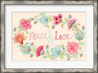 Framed Peace and Love Wreath