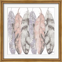 Framed Hanging Feathers