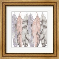 Framed Hanging Feathers
