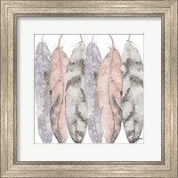 Framed Hanging Feathers