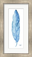 Framed Blue Feather