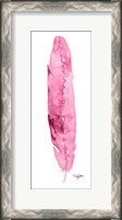 Framed Pink Feather
