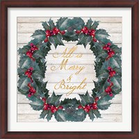 Framed All Is Merry & Bright
