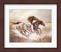 Framed Wild Horses I