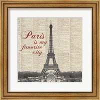 Framed Paris is my Favorite City