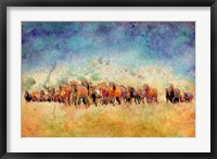 Framed Horse Herd