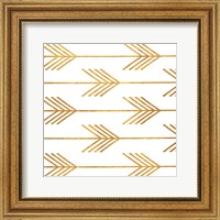 Framed Golden Arrows I