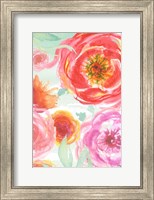 Framed Colorful Roses I