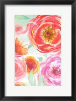 Framed Colorful Roses I