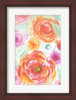 Framed Colorful Roses II