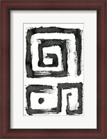 Framed Tribal Swirls III