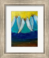 Framed Three Trumpeting Angels