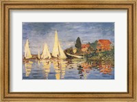 Framed Regatta at Argenteuil